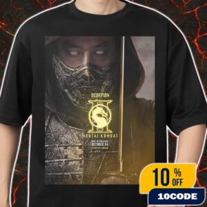 First Poster For Scorpion In Mortal Kombat 2 New Movie October 24 2025 Merch Unisex T-Shirt