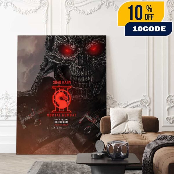 First Poster For Shao Kahn In Mortal Kombat 2 New Movie October 24 2025 Poster Canvas Home Decor