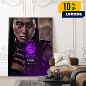 First Poster For Sindel In Mortal Kombat 2 New Movie October 24 2025 Poster Canvas Home Decor