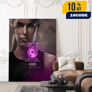 First Poster For Sonya Blade In Mortal Kombat 2 New Movie October 24 2025 Poster Canvas Home Decor