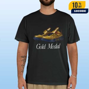 Gold Medal Nike KD 4 Returns 2025 Sneaker Merch Unisex T-Shirt