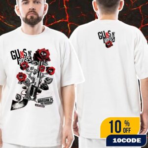 Guns N’ Roses At Warsaw PL PGE Narodowy Event Poster July 12 2025 Let’s Hear Tonight 2-Sides Unisex T-Shirt Merch