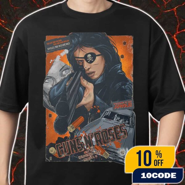 Guns N’ Roses Poster Concert Welcome To The Jungle 4 July 2025 At Strawberry Arena Stockholm SE Merch Unisex T-Shirt