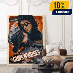Guns N’ Roses Poster Concert Welcome To The Jungle 4 July 2025 At Strawberry Arena Stockholm SE Poster Canvas Home Decor