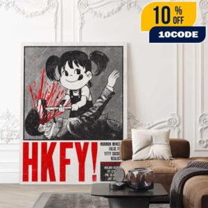 HKFY Show 2025 At Oakland Secret On July 20th 2025 Hong Kong Fuck You Poster In California Poster Canvas Home Decor