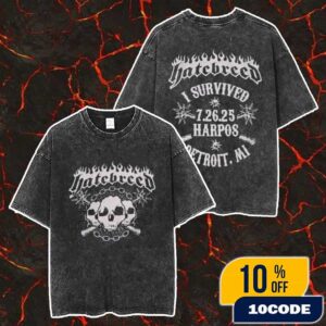 Hatebreed Detroit Event Tee Summer Slaughter Tour At Harpos On July 26 2025 Merch Unisex Two Sided Washed T-Shirt