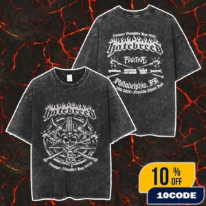 Hatebreed Philadelphia Event Tee 2025 Summer Slaughter Tour At Franklin Music Hall On July 20 2025 Merch Unisex Two Sided Washed T-Shirt