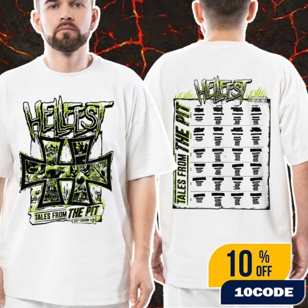 Hellfest Tales From The Pit XIX Edition 2026 Exclusive Collector Tee Double Sides Unisex T-Shirt Merch