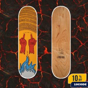 I Prevail Bad Things Skate Deck Merch 2025 Fan Gifts