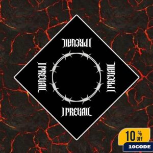 I Prevail Barbed Wire Logo Bandana Merch 2025 Fan Gifts