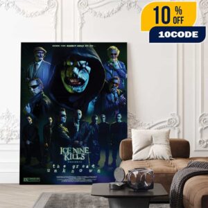 Ice Nine Kills 2025 New Arrivals Merch The Great Unknown Autographed Movie Poster Limited Release Poster Canvas Home Decor