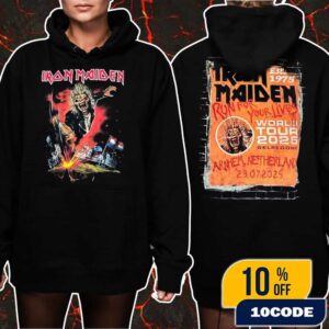 Iron Maiden Run For Your Lives World Tour Netherlands Event Tee Eddie The Head Artwork At GelreDome Stadium Arnhem 23 July 2025 Unisex T-Shirt Merchandise