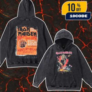 Iron Maiden Run For Your Lives World Tour Netherlands Event Tee Eddie The Head Artwork At GelreDome Stadium Arnhem 23 July 2025 Merch Unisex Two Sided Washed T-Shirt