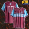 Ozzy Osbourne x Aston Villa Back Home Football Jersey Shirt Villa Park July 5 2025 Event With Number 9 Official