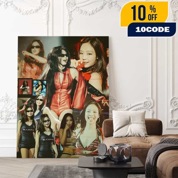 Jennie Blackpink Deadline World Tour 2025 In LA Sexy Best Moment Night Poster Canvas Home Decor