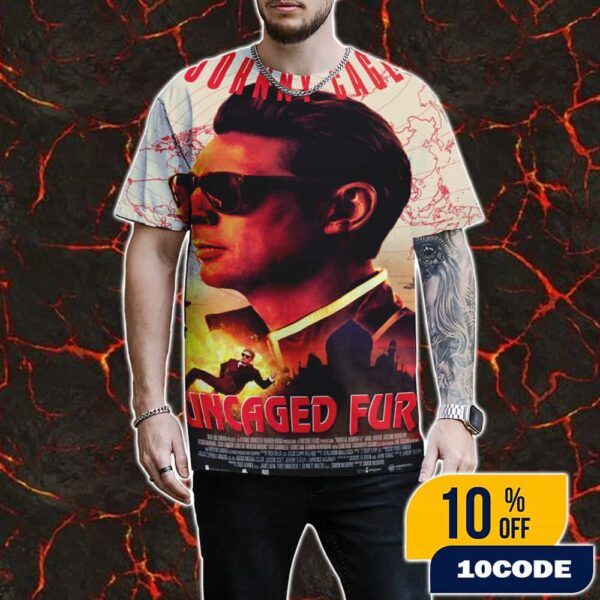 Karl Urban as Johnny Cage Mortal Kombat 2 Uncaged Fury New Poster Movie All Over Print Graphic T-Shirt, Hoodie