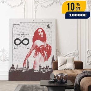 Katy Perry The Lifetimes Tour At Canadian Tire Centre Ottawa July 29 2025 Poster Event Poster Canvas Home Decor