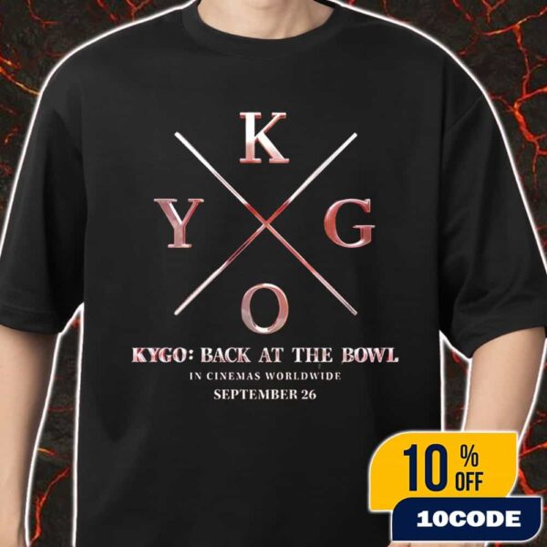 Kygo Back At The Bowl In Cinemas Worldwide September 26 2025 Logo Concert Film Hollywood Bowl Big Screen Merch Unisex T-Shirt