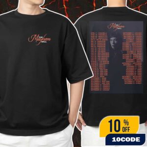 Lady Gaga The Mayhem Ball Tour 2025 With Tour Dates Unisex T-Shirt Merchandise