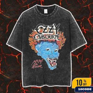 Lady Gaga Wearing Ozzy Osbourne T-Shirt t At Mayhem Ball Concert On July 2025 Wash Tee