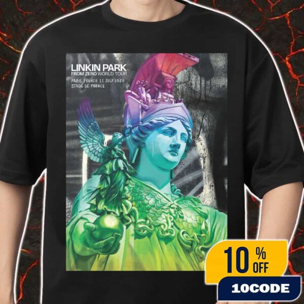 Linkin Park From Zero World Tour 2025 At Paris France 11 July 2025 Stade De France Poster Artwork By PichiAvo Merch Unisex T-Shirt