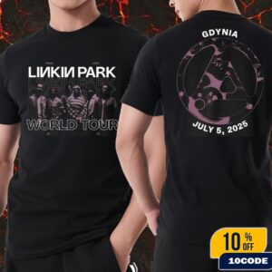 Linkin Park From Zero World Tour 2025 Exclusive Tee In Gdynia Poland At Opener Festival On July 5th 2025 Merch T-Shirt Two Sides