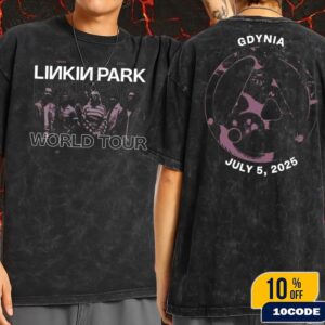 Linkin Park From Zero World Tour 2025 Exclusive Tee In Gdynia Poland At Opener Festival On July 5th 2025 Wash T-Shirt Two Sides