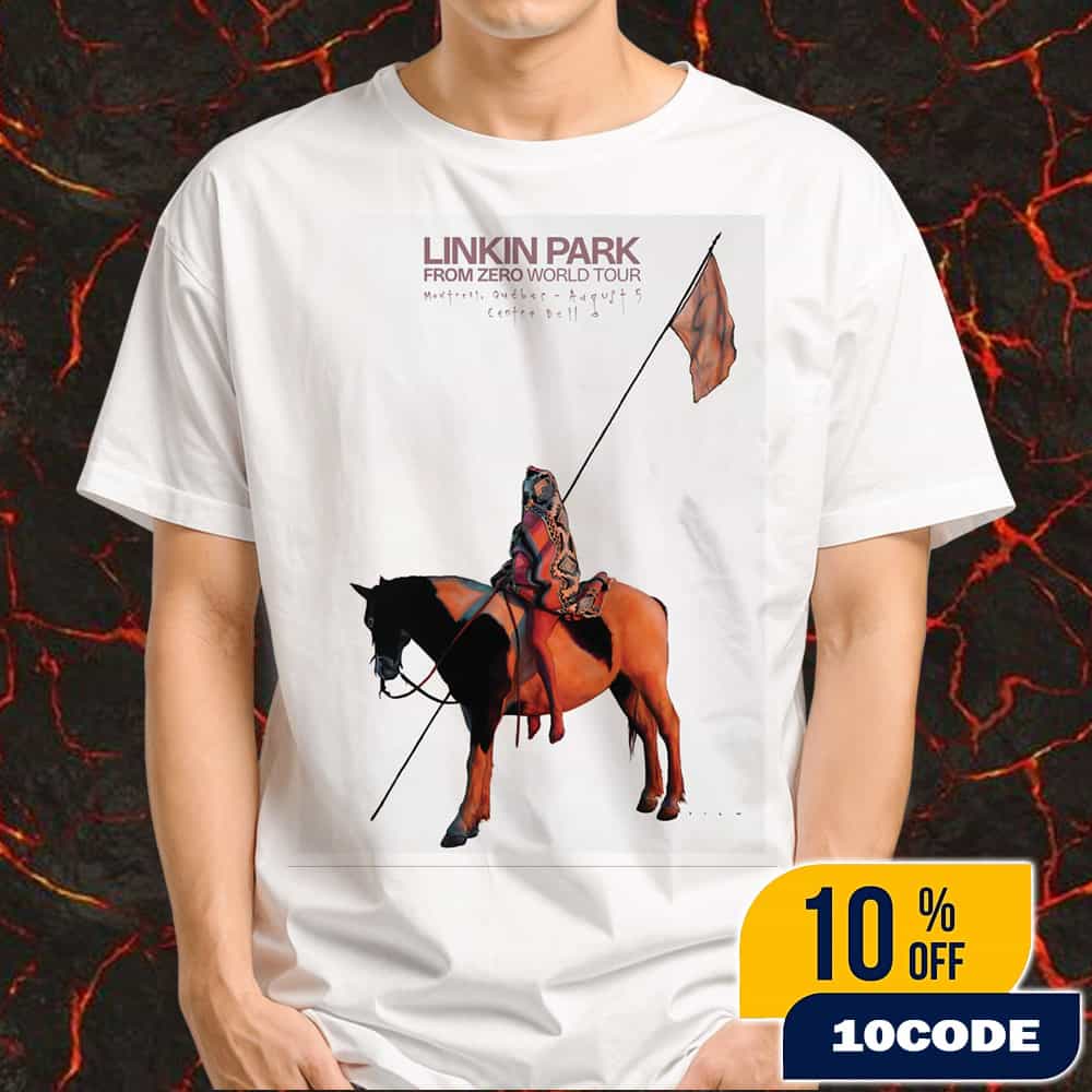 Linkin Park From Zero World Tour 2025 FZ 2025 Tour Montreal Poster August 5th Artwork By Drew Merritt Merchandise Unisex T-Shirt Linkin Park From Zero World Tour 2025 FZ 2025 Tour Montreal Poster August 5th Artwork By Drew Merritt Merchandise Unisex T-Shirt