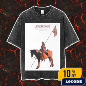 Linkin Park From Zero World Tour 2025 FZ 2025 Tour Montreal Poster August 5th Artwork By Drew Merritt Vintage Washed Unisex T-Shirt