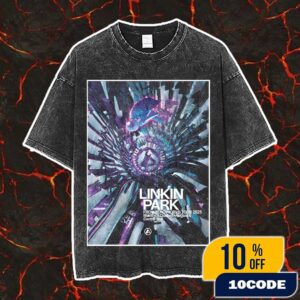 Linkin Park From Zero World Tour 2025 FZ 2025 Tour Montreal Poster August 6th Artwork By Huke Vintage Washed Unisex T-Shirt
