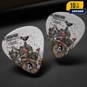 Linkin Park From Zero World Tour 2025 FZ 2025 Tour Toronto Poster August 8th Artwork By Stefano Cardoselli Guitar Pick
