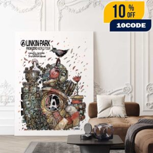 Linkin Park From Zero World Tour 2025 FZ 2025 Tour Toronto Poster August 8th Artwork By Stefano Cardoselli Poster Canvas Home Decor