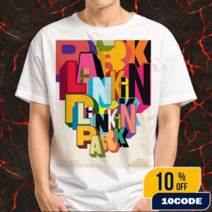 Linkin Park From Zero World Tour FZ 2025 Tour Boston Poster August 1st Artwork By Greg Lamarche At TD Garden Merchandise Unisex T-Shirt