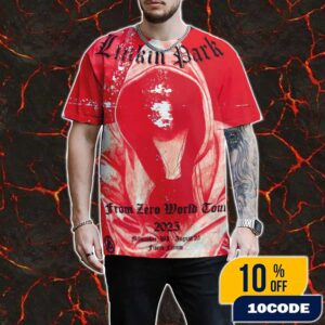 Linkin Park From Zero World Tour FZ 2025 Tour Milwaukee Poster August 25th Artwork By Albert Reyes All Over Print Graphic T-Shirt, Hoodie