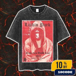 Linkin Park From Zero World Tour FZ 2025 Tour Milwaukee Poster August 25th Artwork By Albert Reyes Vintage Washed Unisex T-Shirt