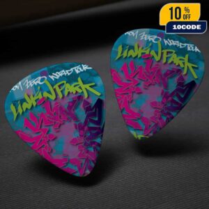 Linkin Park From Zero World Tour FZ 2025 Tour Philadelphia Poster August 16th Artwork By STASH Guitar Pick