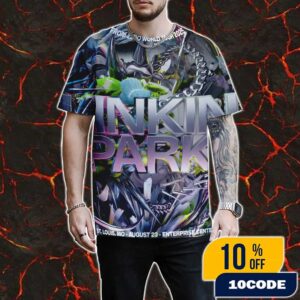 Linkin Park From Zero World Tour FZ 2025 Tour St Louis Poster August 23st Artwork By PJ Richardson At Enterprise Center All Over Print Graphic T-Shirt, Hoodie