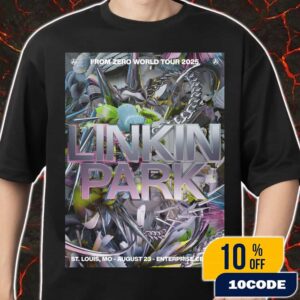 Linkin Park From Zero World Tour FZ 2025 Tour St Louis Poster August 23st Artwork By PJ Richardson At Enterprise Center Merch Unisex T-Shirt