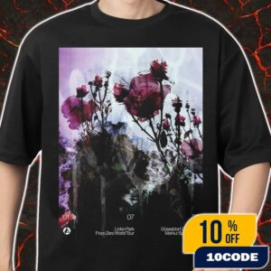 Linkin Park From Zero World Tour July 1 2025 Dusseldorf Poster Art By Frank Maddocks At Merkur Spiel-Arena Merch Unisex T-Shirt