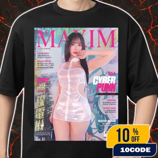 MAXIM Korea No 266 July 2025 With Miss Maxim Taiwai Obey Slave BDSM Concept Cover Magazine Poster Bodysuit Version Merch Unisex T-Shirt