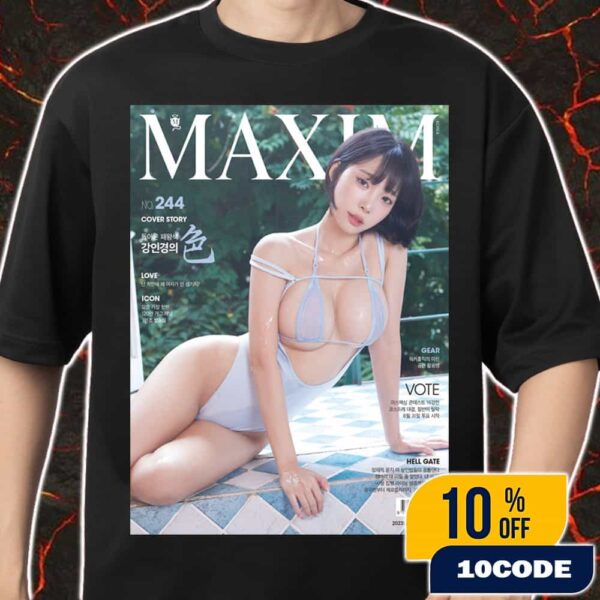 Maxim Korea No 244 S-Type Limited Edition August 24 2023 Y Media Kang In-kyung Merch Unisex T-Shirt