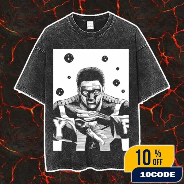 Mister Terrific From Superman Manga Artist Manabu Yashiro Illustrations Art Style Vintage Washed Unisex T-Shirt