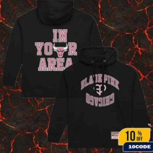 NBA Chicago Bulls Mitchell And Ness X BLACKPINK In Your Area League Collection Pull Over Hoodie Merch NBA Shirt
