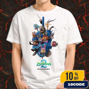 New Poster For Zootopia 2 Theaters Poster On November 26 2025 Merchandise Unisex T-Shirt