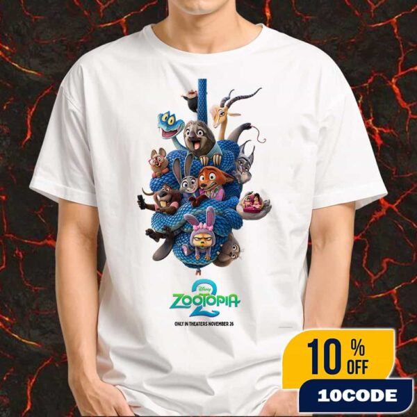 New Poster For Zootopia 2 Theaters Poster On November 26 2025 Merchandise Unisex T-Shirt