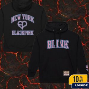 New York Knicks Mitchell & Ness x BLACKPINK Pullover Hoodie Limited Edition Merch MLB Shirt