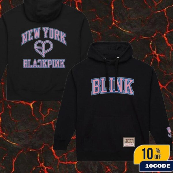 New York Knicks Mitchell & Ness x BLACKPINK Pullover Hoodie Limited Edition Merch MLB Shirt