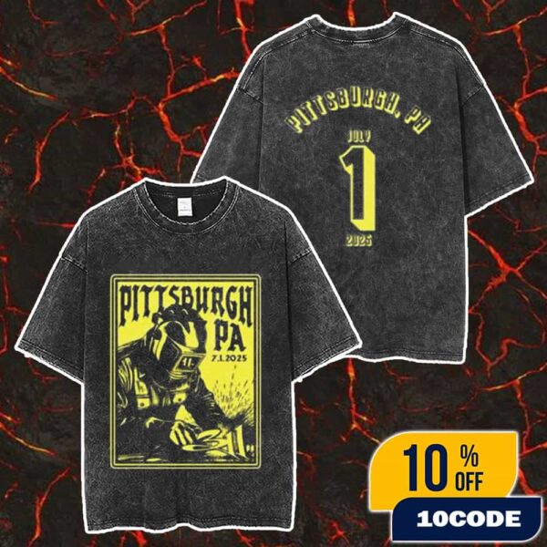 Official 311 Band Tee Art By garett.watt July 1 2025 At Pittsburgh PA Stage AE With Badflower Merch Unisex Two Sided Washed T-Shirt