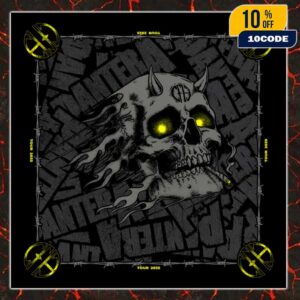 Official Pantera Smoking Skull Tour 2025 Limited Bandana