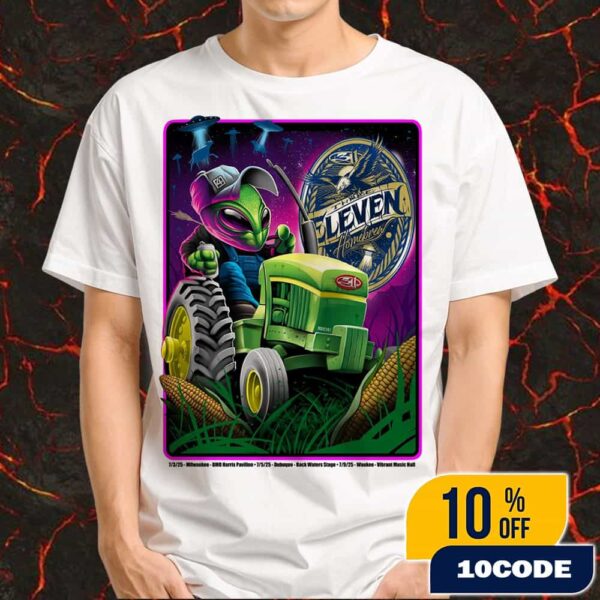 Official Poster For 311 Band Shows Artwork By Maxx242 July 3-5-9 2025 At Milwaukee BMO Harris Pavilion – Dubuque Back Waters Stage – Waukee Vibrant Music Hall Unisex T-Shirt